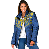 Custom Oceania Football Solomon Kings Padded Jacket Polynesian Tribal Pattern