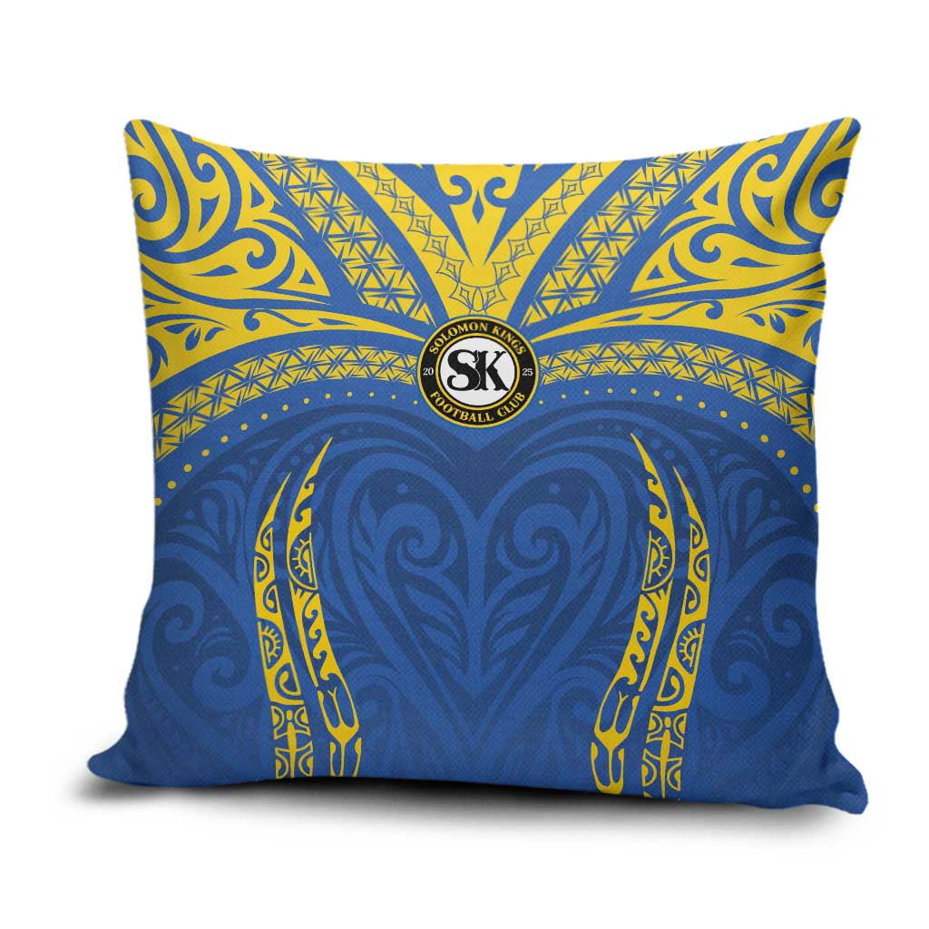 Oceania Football Solomon Kings Pillow Cover Polynesian Tribal Pattern LT9 Blue - Polynesian Pride