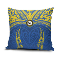 Oceania Football Solomon Kings Pillow Cover Polynesian Tribal Pattern LT9 Blue - Polynesian Pride