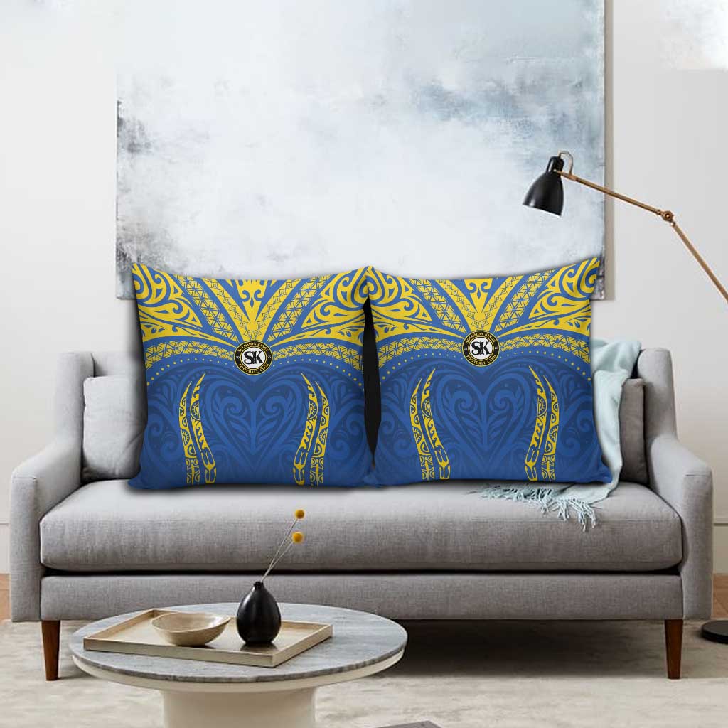 Oceania Football Solomon Kings Pillow Cover Polynesian Tribal Pattern LT9 - Polynesian Pride