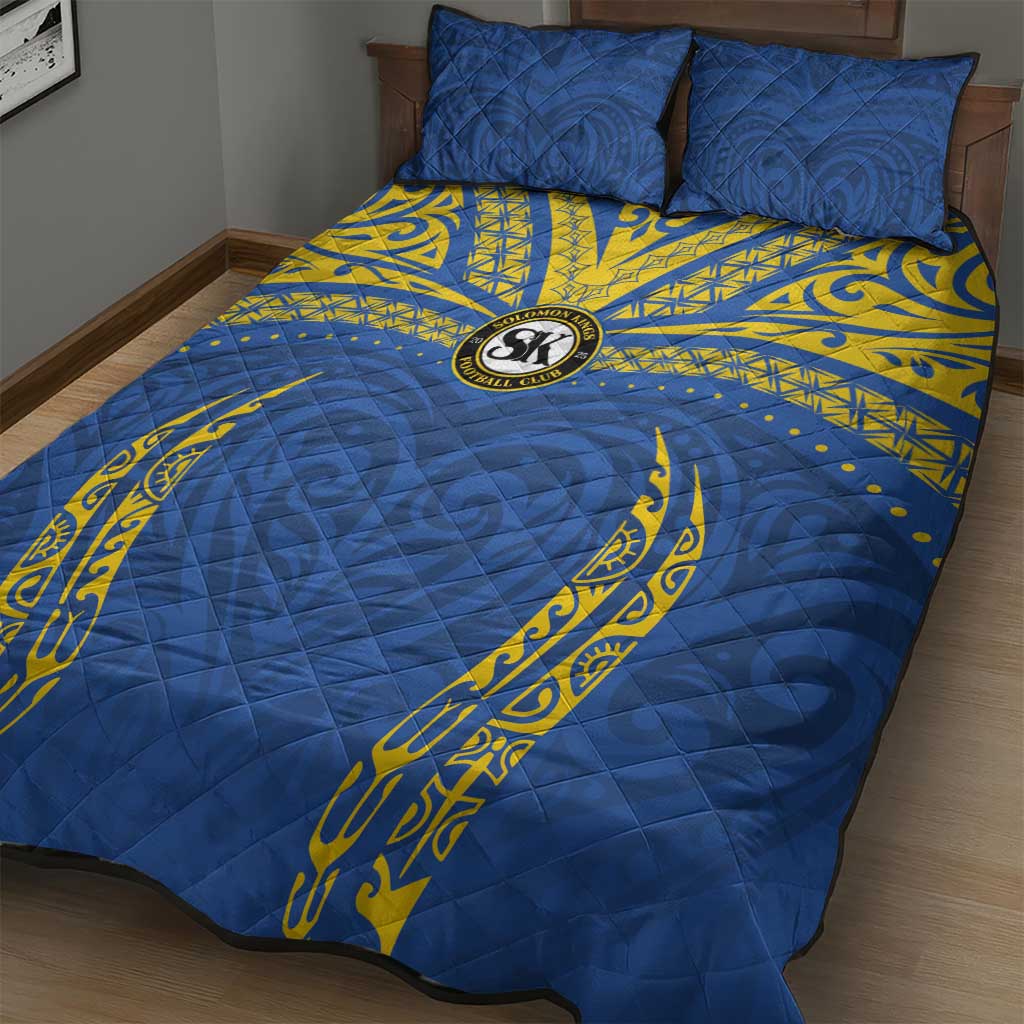 Oceania Football Solomon Kings Quilt Bed Set Polynesian Tribal Pattern LT9 - Polynesian Pride