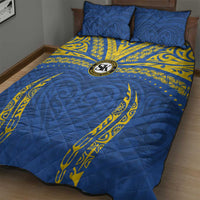 Oceania Football Solomon Kings Quilt Bed Set Polynesian Tribal Pattern LT9 - Polynesian Pride