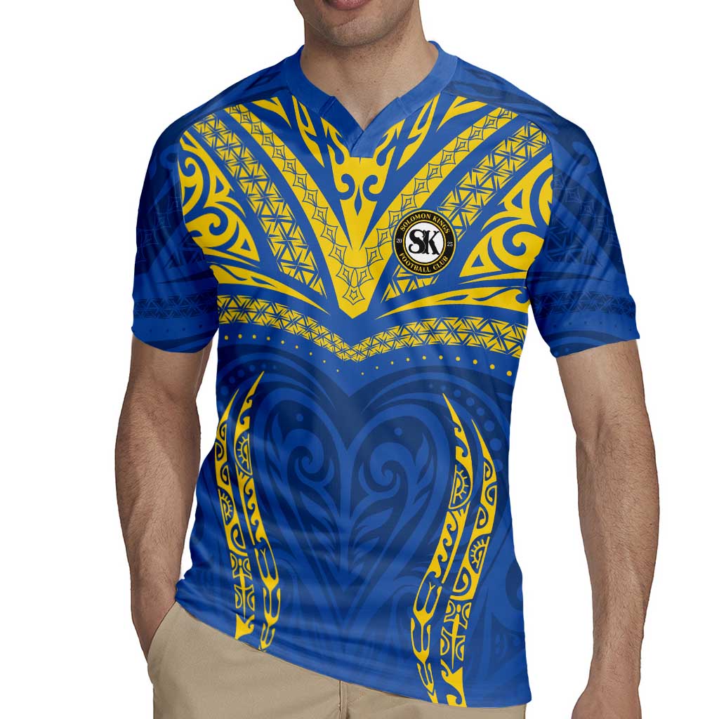 Custom Oceania Football Solomon Kings Rugby Jersey Polynesian Tribal Pattern LT9 - Polynesian Pride