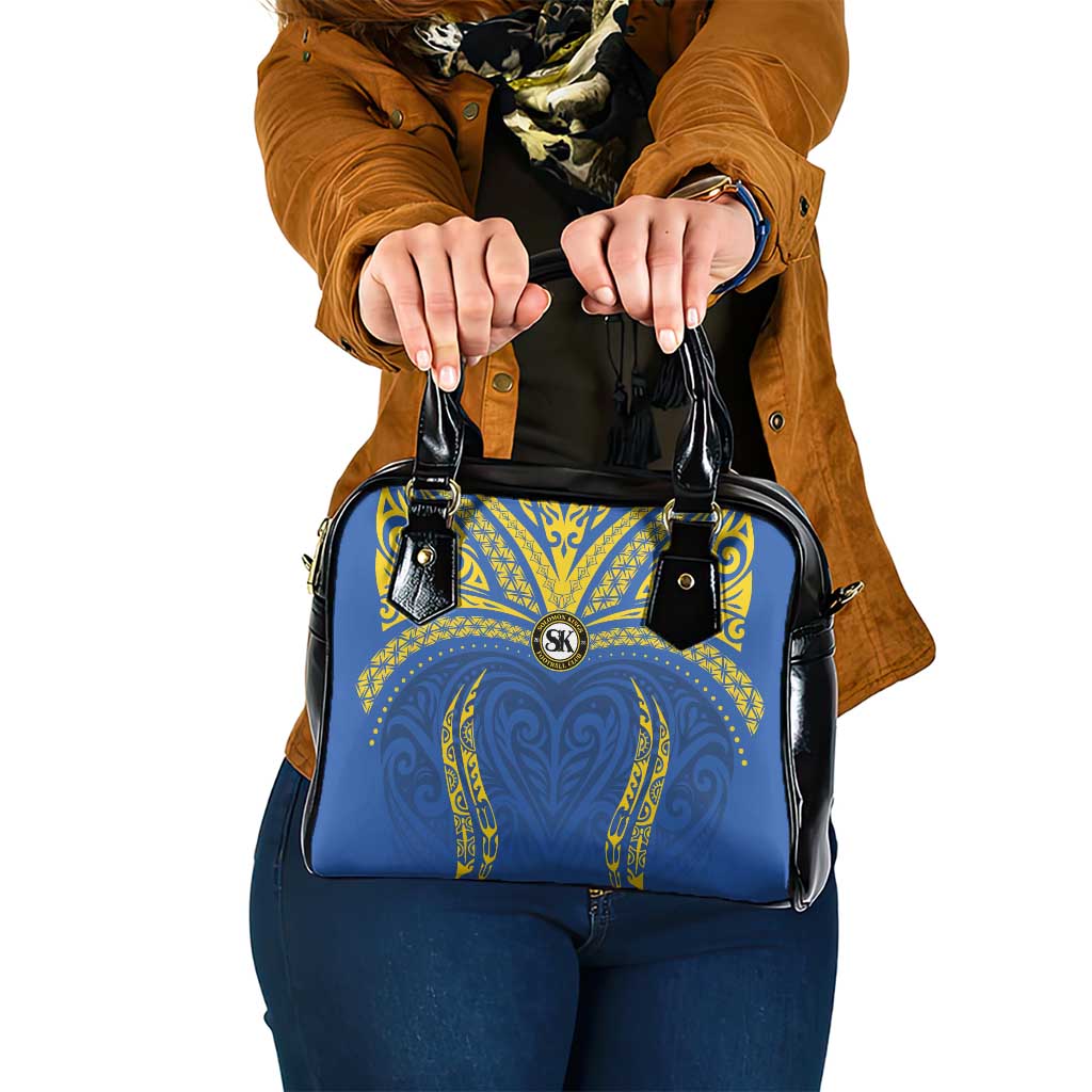 Oceania Football Solomon Kings Shoulder Handbag Polynesian Tribal Pattern
