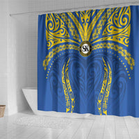Oceania Football Solomon Kings Shower Curtain Polynesian Tribal Pattern LT9 - Polynesian Pride