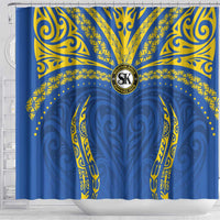 Oceania Football Solomon Kings Shower Curtain Polynesian Tribal Pattern LT9 - Polynesian Pride