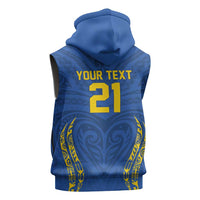 Custom Oceania Football Solomon Kings Sleeveless Hoodie Polynesian Tribal Pattern LT9 - Polynesian Pride