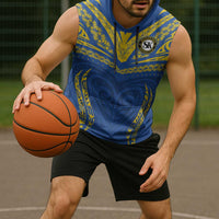 Custom Oceania Football Solomon Kings Sleeveless Hoodie Polynesian Tribal Pattern LT9 - Polynesian Pride