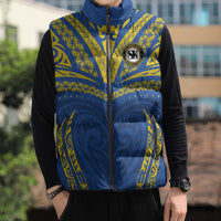 Custom Oceania Football Solomon Kings Sleeveless Puffer Jacket Polynesian Tribal Pattern LT9 - Polynesian Pride