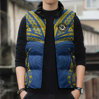 Custom Oceania Football Solomon Kings Sleeveless Puffer Jacket Polynesian Tribal Pattern LT9 - Polynesian Pride