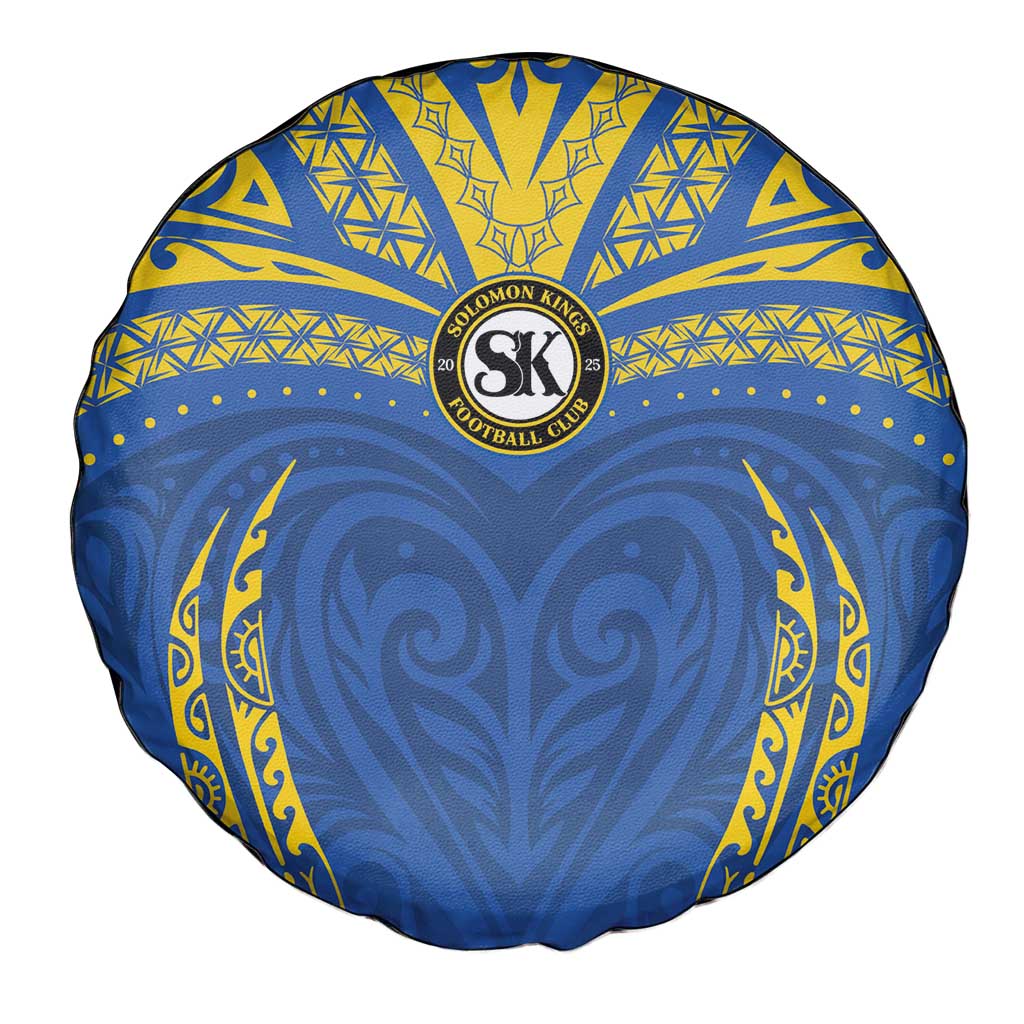 Oceania Football Solomon Kings Spare Tire Cover Polynesian Tribal Pattern LT9 - Polynesian Pride