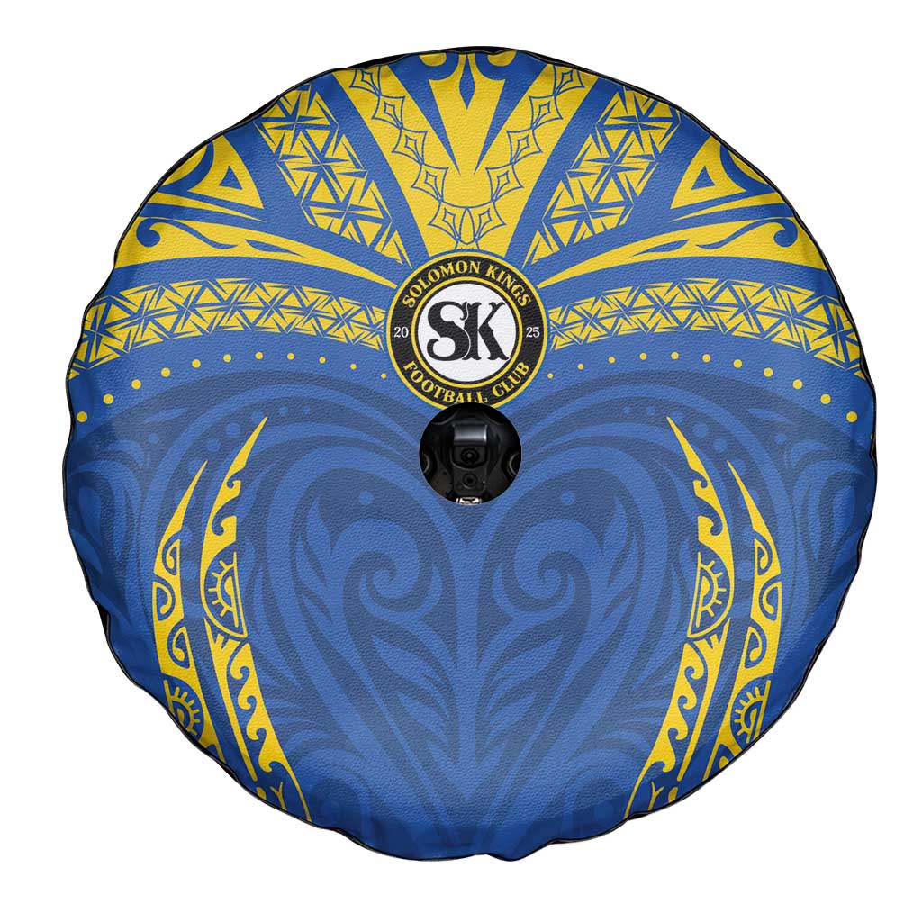 Oceania Football Solomon Kings Spare Tire Cover Polynesian Tribal Pattern LT9 - Polynesian Pride