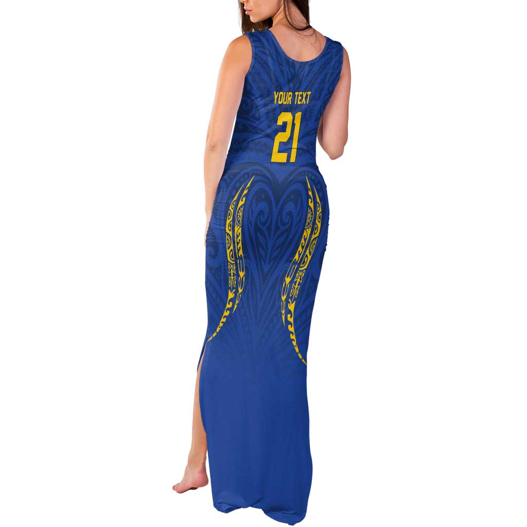 Custom Oceania Football Solomon Kings Tank Maxi Dress Polynesian Tribal Pattern LT9 - Polynesian Pride