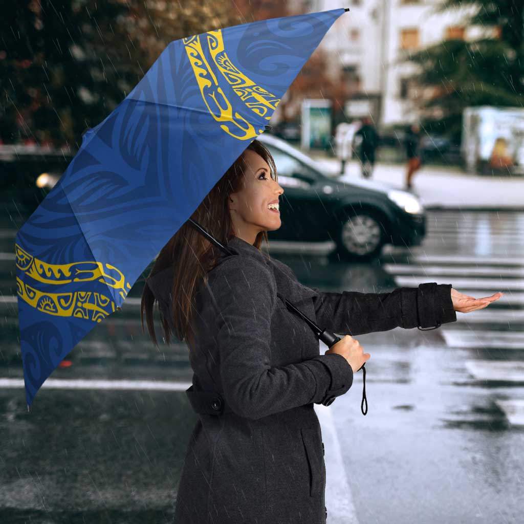 Oceania Football Solomon Kings Umbrella Polynesian Tribal Pattern LT9 - Polynesian Pride