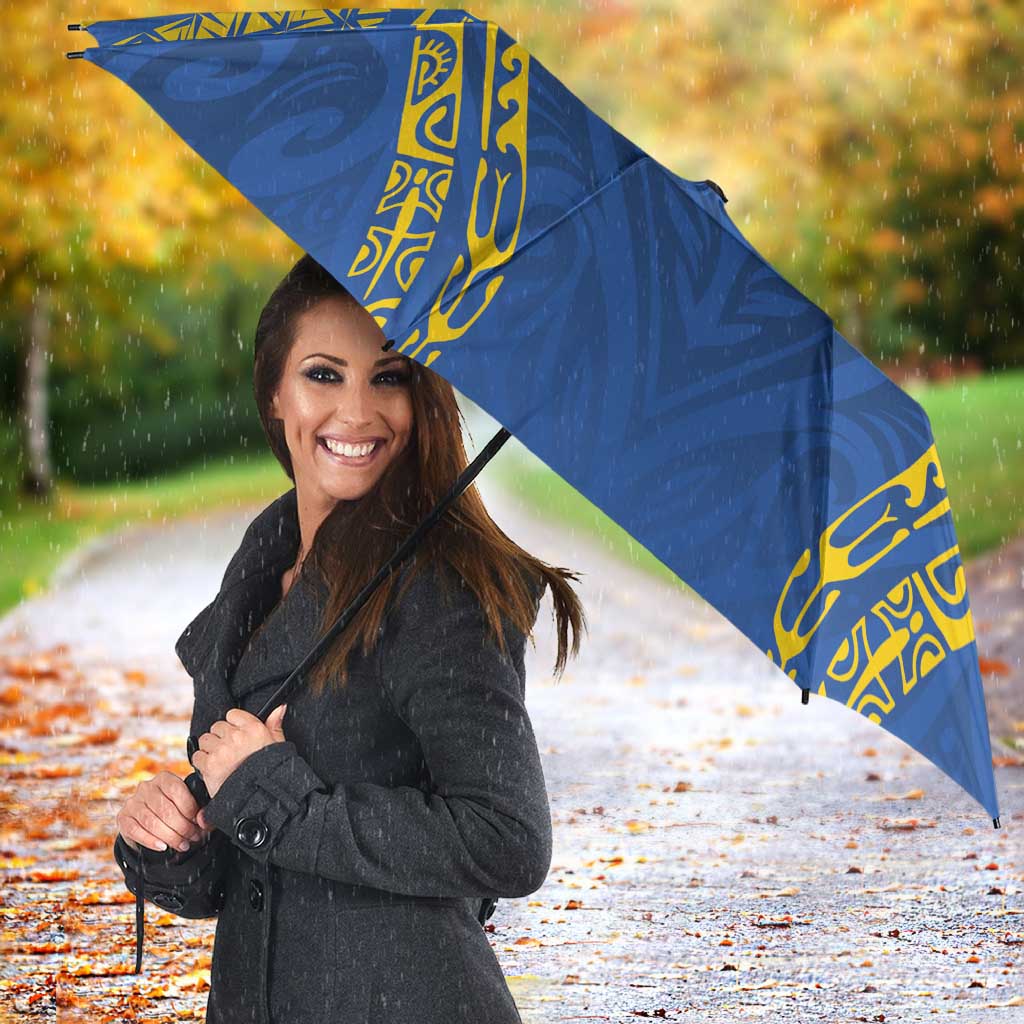 Oceania Football Solomon Kings Umbrella Polynesian Tribal Pattern LT9 - Polynesian Pride