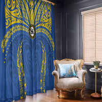Oceania Football Solomon Kings Window Curtain Polynesian Tribal Pattern LT9 - Polynesian Pride