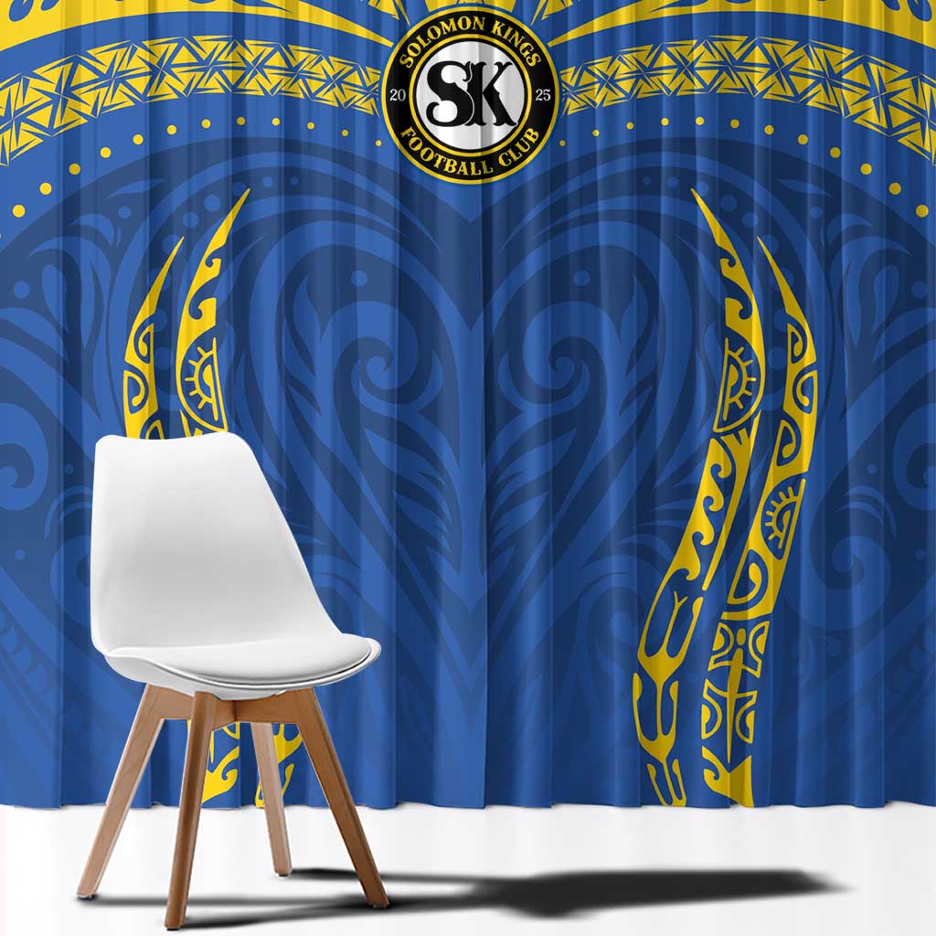 Oceania Football Solomon Kings Window Curtain Polynesian Tribal Pattern LT9 - Polynesian Pride