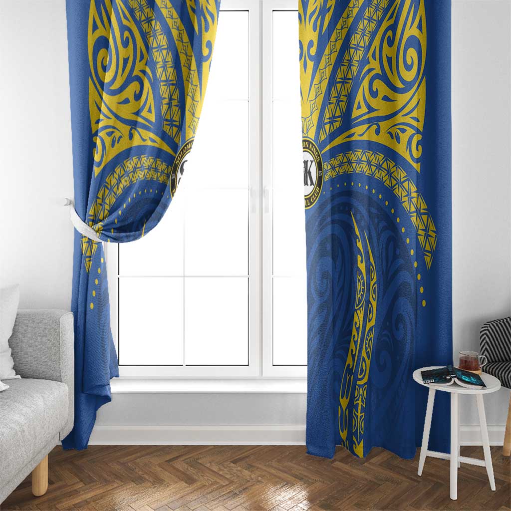Oceania Football Solomon Kings Window Curtain Polynesian Tribal Pattern LT9 - Polynesian Pride