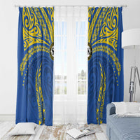 Oceania Football Solomon Kings Window Curtain Polynesian Tribal Pattern LT9 - Polynesian Pride