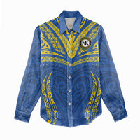 Custom Oceania Football Solomon Kings Women Casual Shirt Polynesian Tribal Pattern LT9 - Polynesian Pride