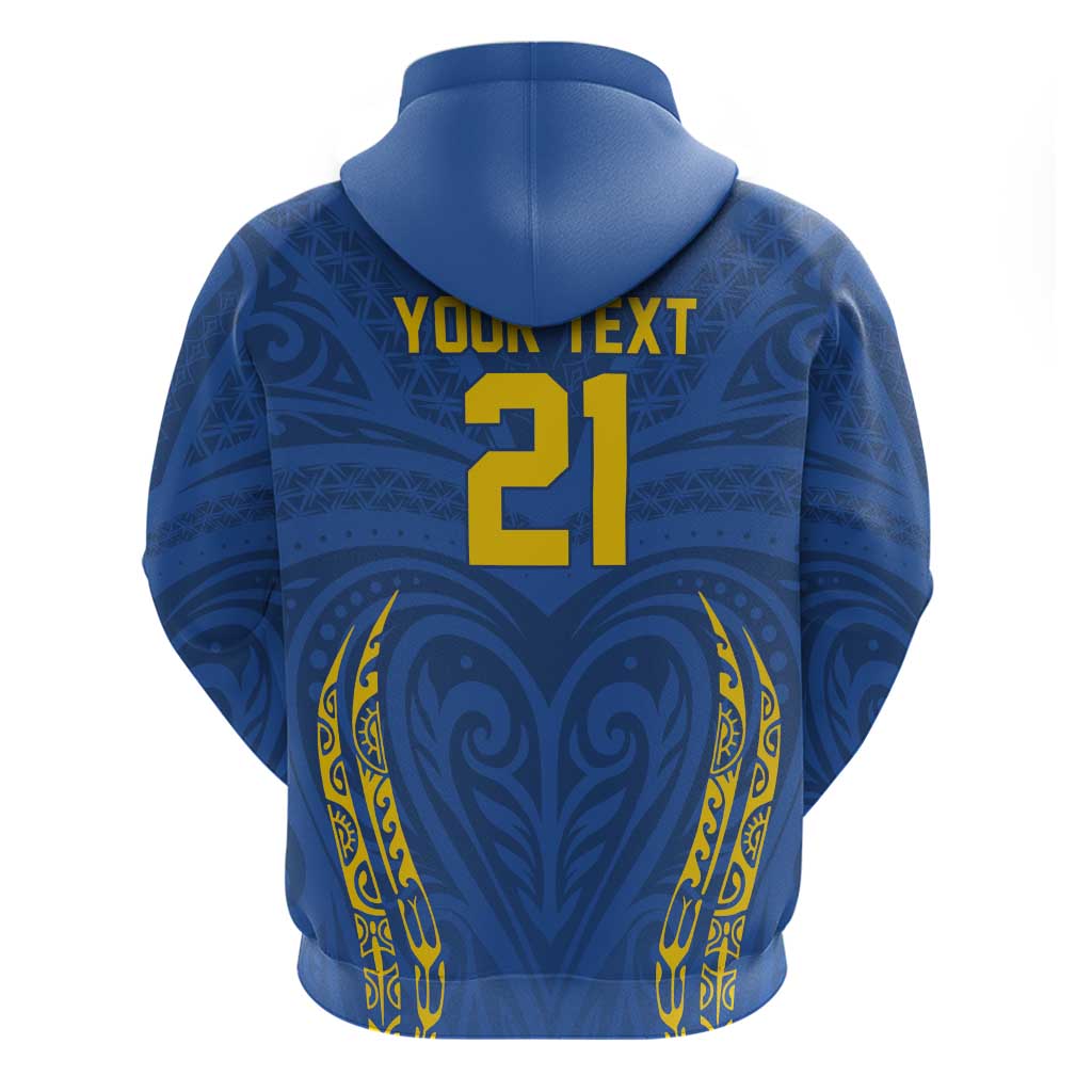 Custom Oceania Football Solomon Kings Zip Hoodie Polynesian Tribal Pattern LT9 - Polynesian Pride