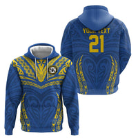 Custom Oceania Football Solomon Kings Zip Hoodie Polynesian Tribal Pattern LT9 - Polynesian Pride