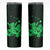 Green Hawaiian Hibiscus Shaka Sign Skinny Tumbler