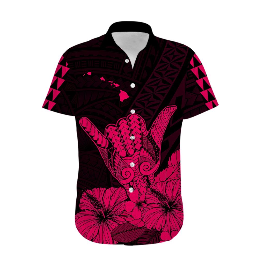 Hawaii Shaka Sign Hawaiian Shirt Pink Version LT9 - Polynesian Pride