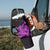 Purple Hawaiian Hibiscus Shaka Sign Tumbler With Handle