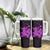 Purple Hawaiian Hibiscus Shaka Sign Tumbler With Handle