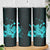 Turquoise Hawaiian Hibiscus Shaka Sign Skinny Tumbler