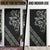 All Black Maori Tribal Tattoo Personalised Door Cover Moss Green Polynesian Style - Polynesian Pride