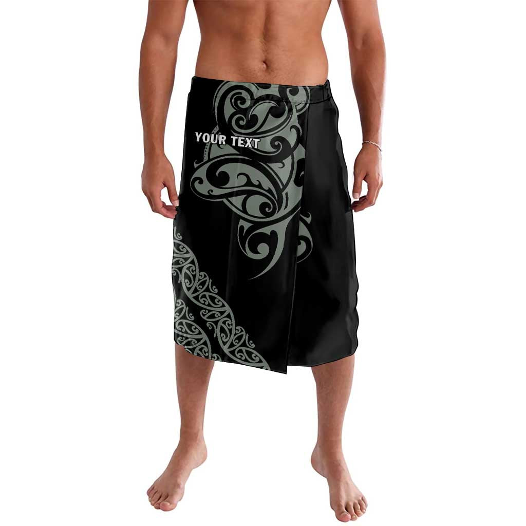 All Black Maori Tribal Tattoo Personalised Lavalava Moss Green Polynesian Style - Polynesian Pride