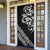 All Black Maori Tribal Tattoo Personalised Door Cover Stone Gray Polynesian Style - Polynesian Pride