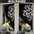 All Black Maori Tribal Tattoo Personalised Door Cover Stone Gray Polynesian Style - Polynesian Pride