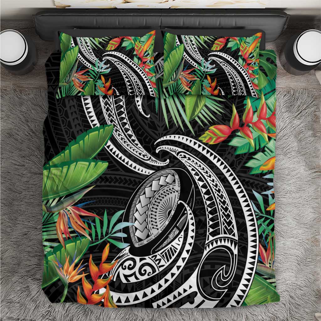 Polynesian Pacific Rugby Tribal Bedding Set Tropical Vibe