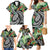 Polynesian Pacific Rugby Tribal Family Matching Mermaid Dress and Hawaiian Shirt Tropical Vibe