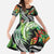 Polynesian Pacific Rugby Tribal Family Matching Off Shoulder Maxi Dress and Hawaiian Shirt Tropical Vibe