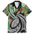 Polynesian Pacific Rugby Tribal Family Matching Off Shoulder Maxi Dress and Hawaiian Shirt Tropical Vibe