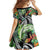 Polynesian Pacific Rugby Tribal Family Matching Short Sleeve Bodycon Dress and Hawaiian Shirt Tropical Vibe