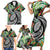 Polynesian Pacific Rugby Tribal Family Matching Short Sleeve Bodycon Dress and Hawaiian Shirt Tropical Vibe