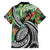 Polynesian Pacific Rugby Tribal Family Matching Short Sleeve Bodycon Dress and Hawaiian Shirt Tropical Vibe