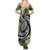 Polynesian Pacific Rugby Tribal Family Matching Summer Maxi Dress and Hawaiian Shirt Tropical Vibe