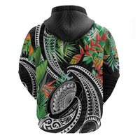 Polynesian Pacific Rugby Tribal Zip Hoodie Tropical Vibe