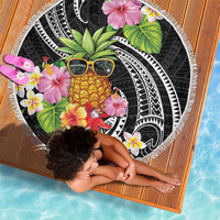 Hau'oli Makahiki Hou Beach Blanket Aloha Pineapple Tropical Vibe LT9 - Polynesian Pride