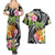 Hau'oli Makahiki Hou Couples Matching Summer Maxi Dress and Hawaiian Shirt Aloha Pineapple Tropical Vibe