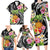 Hau'oli Makahiki Hou Family Matching Long Sleeve Bodycon Dress and Hawaiian Shirt Aloha Pineapple Tropical Vibe