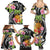 Hau'oli Makahiki Hou Family Matching Summer Maxi Dress and Hawaiian Shirt Aloha Pineapple Tropical Vibe