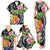 Hau'oli Makahiki Hou Family Matching Tank Maxi Dress and Hawaiian Shirt Aloha Pineapple Tropical Vibe