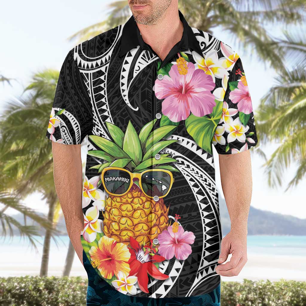 Hau'oli Makahiki Hou Hawaiian Shirt Aloha Pineapple Tropical Vibe LT9 - Polynesian Pride